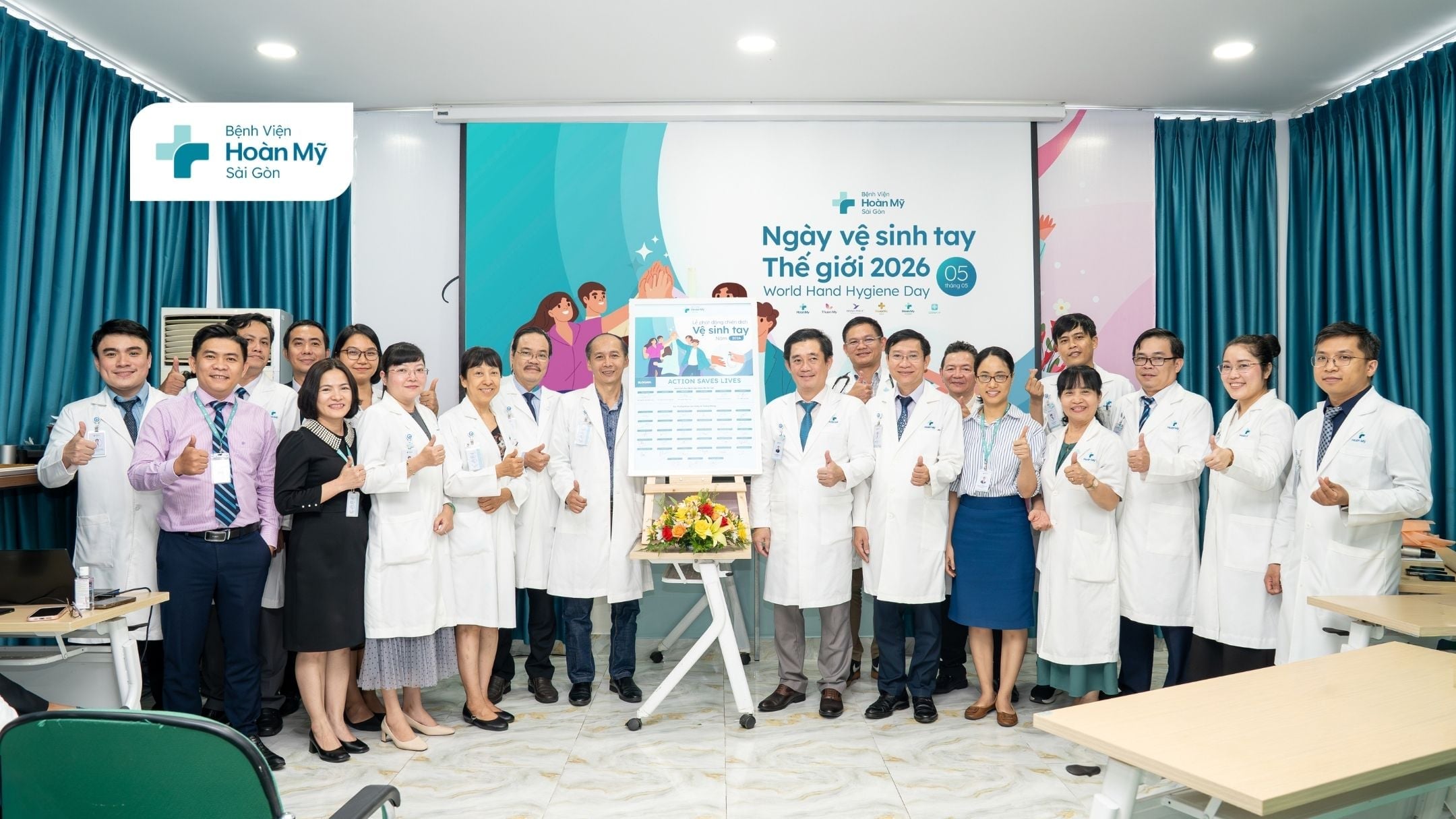 Bệnh viện Hoàn Mỹ Sài Gòn hưởng ứng Ngày Vệ sinh tay Thế giới 2026